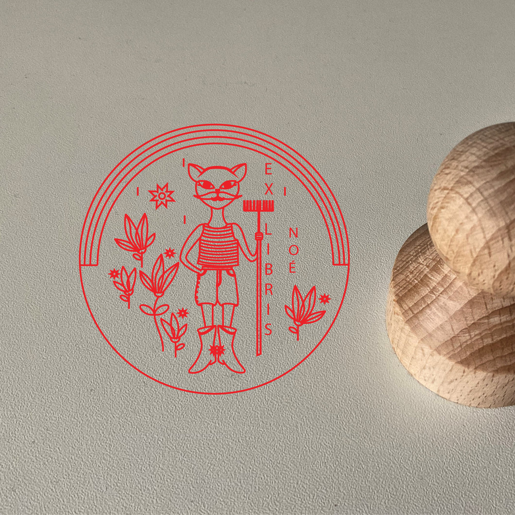Ex libris pecsét -  K E R T É S Z K E D Ő ~ dreamy fellows ~
