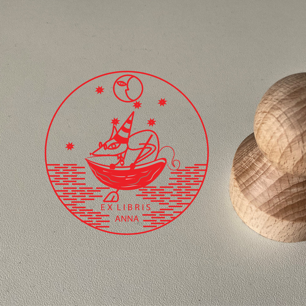 Ex libris pecsét - U T A Z G A T Ó ~ dreamy fellows ~