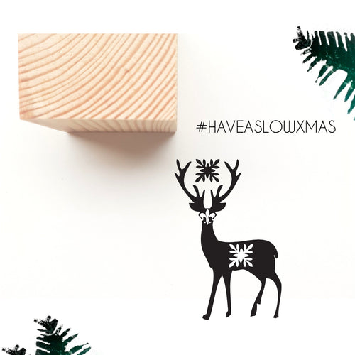 VISUstamp karácsonyi pecsét motívummal #haveaslowxmas