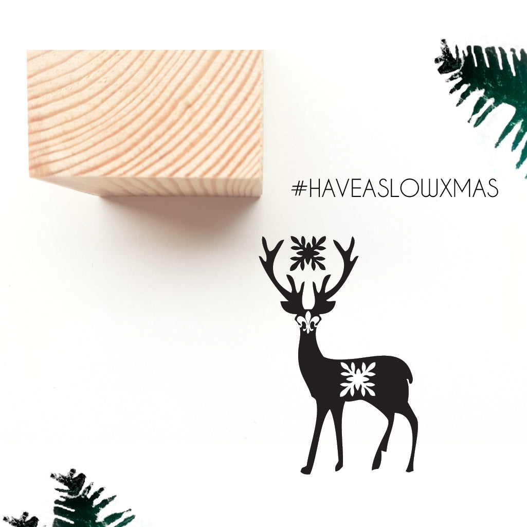 VISUstamp karácsonyi pecsét motívummal #haveaslowxmas